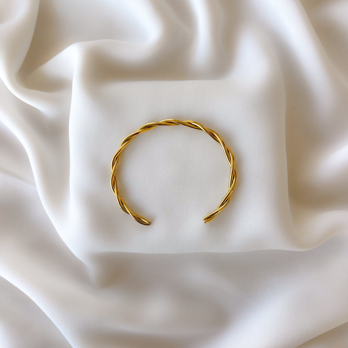 Rope Twist Cuff Bangle