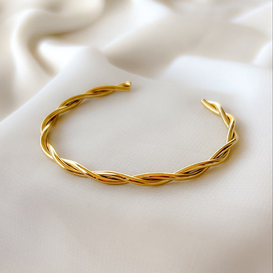 Rope Twist Cuff Bangle