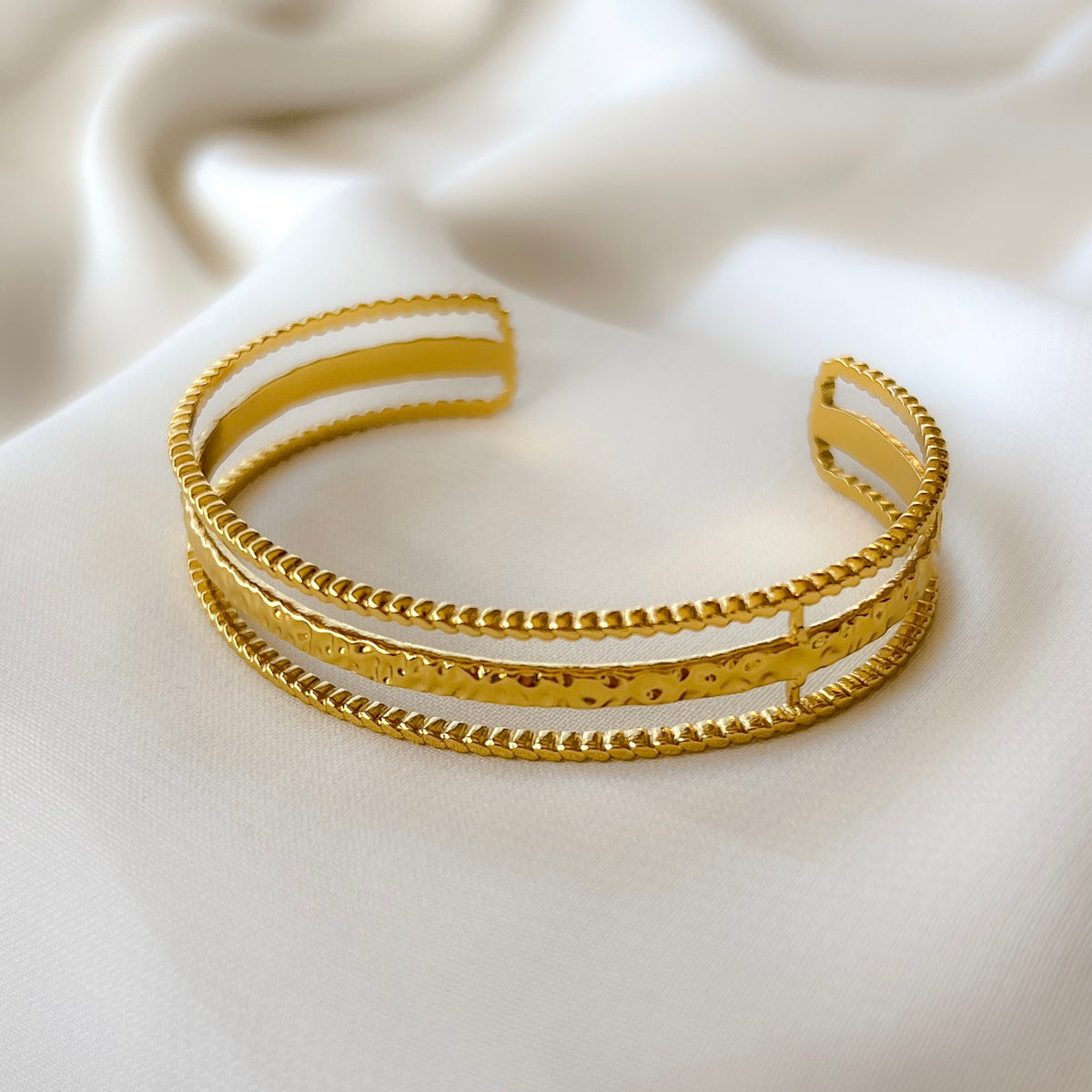 Vintage Layered Cuff Bangle