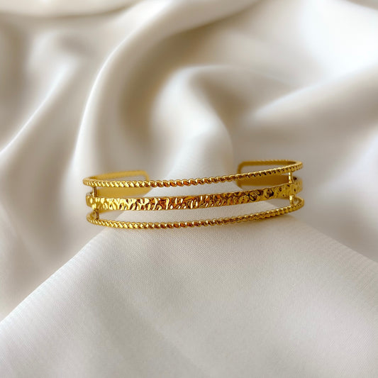 Vintage Layered Cuff Bangle