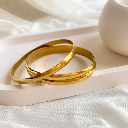 Plain Bombay Bangles – Set of 3