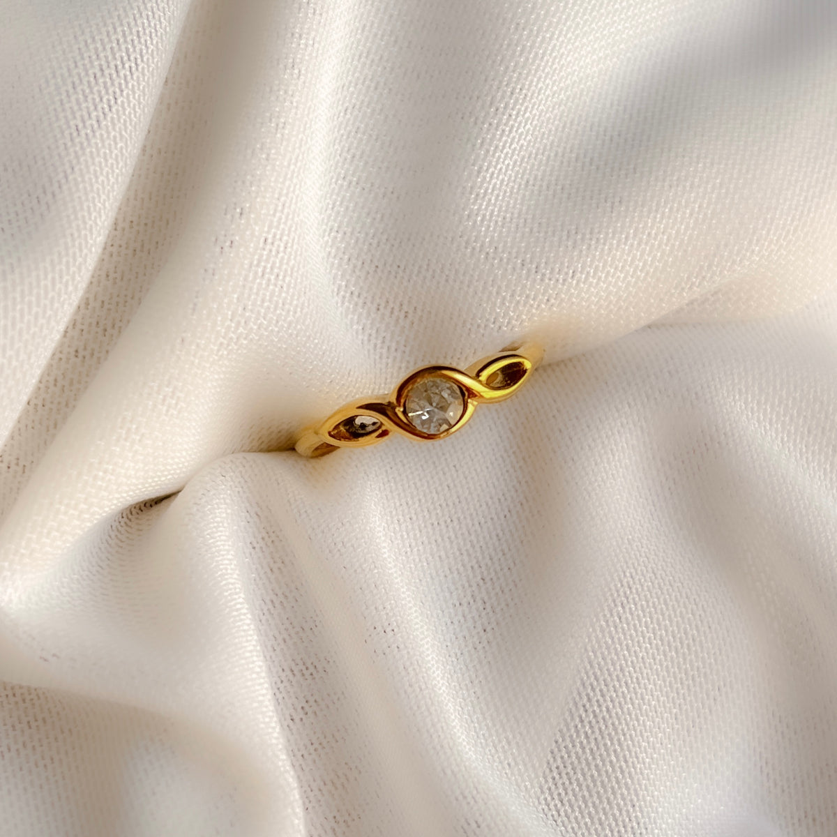 Twist Crystal Ring